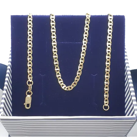 ZŁOTY ŁAŃCUSZEK MARINA GUCCI 60cm PRÓBA 585