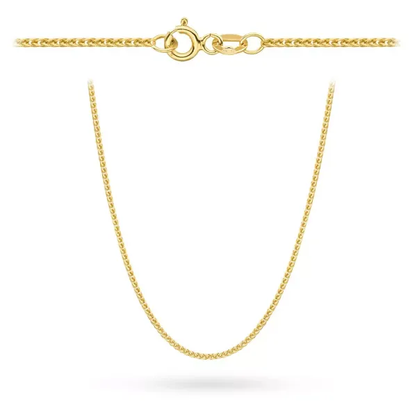 ZŁOTY 585 ŁAŃCUSZEK 50cm LISI OGON
