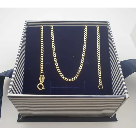 ZŁOTY 14k ŁAŃCUSZEK PANCERKA PEŁNA 60cm 2.0 mm ZŁOTY 14k ŁAŃCUSZEK PANCERKA PEŁNA 60cm 2.0 mm