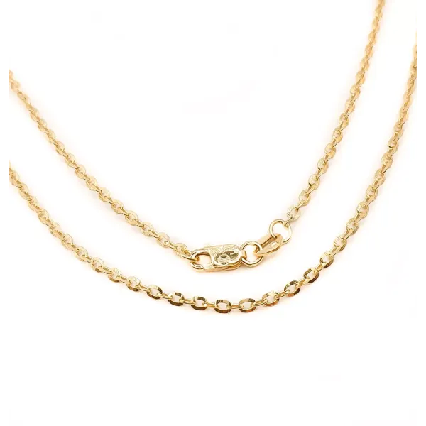 ZŁOTY 14K ŁAŃCUSZEK ANKIER 50cm PEŁNE ZŁOTO