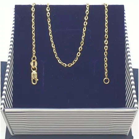 ZŁOTY 14K ŁAŃCUSZEK ANKIER 50cm PEŁNE ZŁOTO