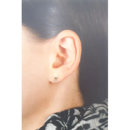 Złote 585 Kolczyki Kulki 5mm Diamentowane Sztyft Złote 585 Kolczyki Kulki 5mm Diamentowane Sztyft