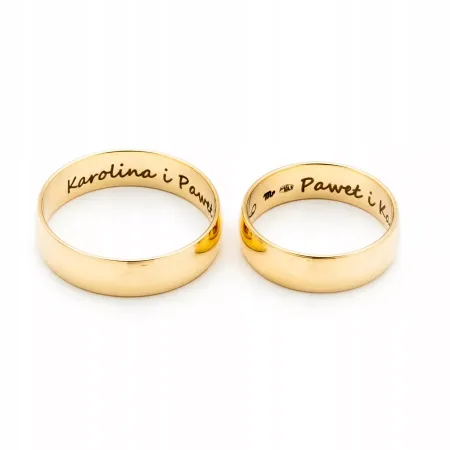 OBRĄCZKI ZŁOTE BEZSZWOWE 14K 5,5 mm A-107