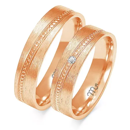 ZŁOTE 14K OBRĄCZKI PŁASKIE 5mm BRYLANT GRAWER ZŁOTE 14K OBRĄCZKI PŁASKIE 5mm BRYLANT GRAWER