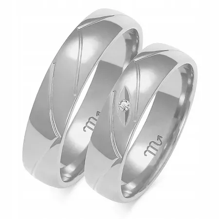 ZŁOTE 14K ŚLUBNE OBRĄCZKI 4mm BRYLANT GRAWER ZŁOTE 14K ŚLUBNE OBRĄCZKI 4mm BRYLANT GRAWER