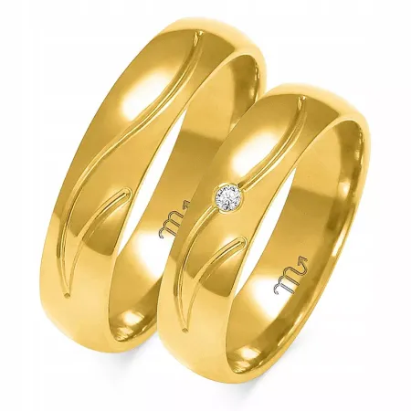 ZŁOTE 14K OBRĄCZKI SOCZEWKA 5mm BRYLANT GRAWER ZŁOTE 14K OBRĄCZKI SOCZEWKA 5mm BRYLANT GRAWER