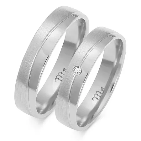 OBRĄCZKI pr 585 SOCZEWKA 4,5mm CYRKONIA GRAWER
