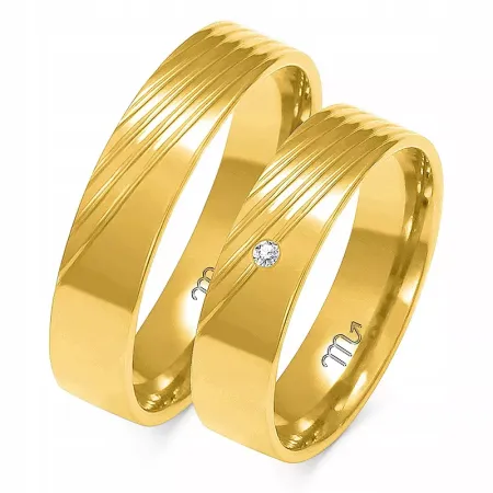 OBRĄCZKI 14K PŁASKIE 5mm CYRKONIA RÓŻOWE ZŁOTO OBRĄCZKI 14K PŁASKIE 5mm CYRKONIA RÓŻOWE ZŁOTO