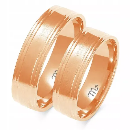 OBRĄCZKI 14K BIAŁE ZŁOTO 6mm PŁASKIE GRAWER OBRĄCZKI 14K BIAŁE ZŁOTO 6mm PŁASKIE GRAWER