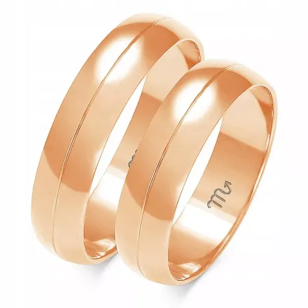 OBRĄCZKI ZŁOTE 14K 5mm id A-202 OBRĄCZKI ZŁOTE 14K 5mm id A-202