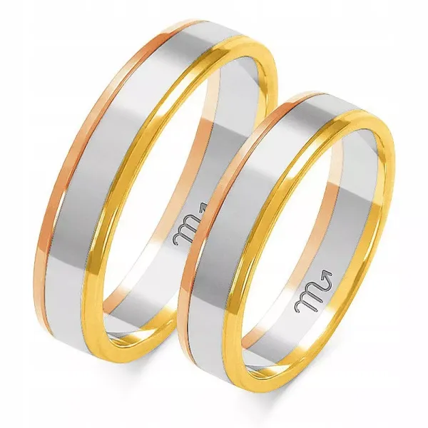 ZŁOTE OBRĄCZKI PÓŁOKRĄGŁE 14K 4,5 mm A-208