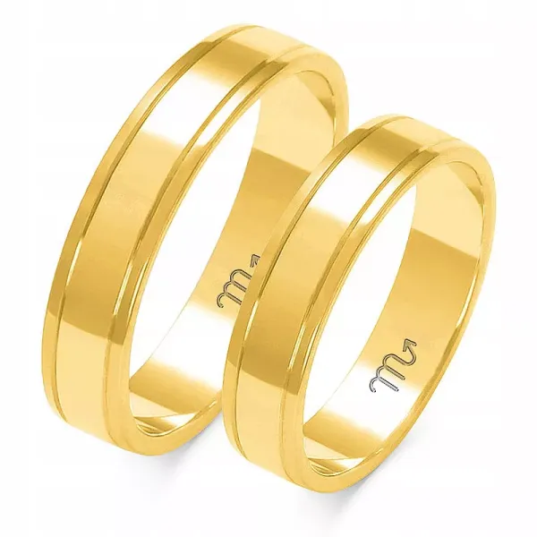 ZŁOTE OBRĄCZKI PÓŁOKRĄGŁE pr 333 4,5 mm A-208