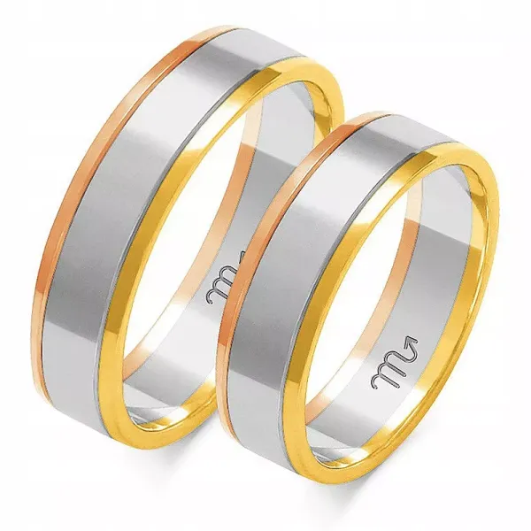 ZŁOTE OBRĄCZKI ŚLUBNE 14K 5,5mm A-209