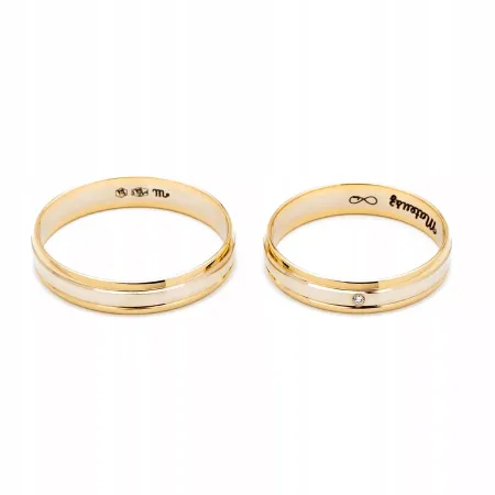 ZŁOTE 14K ŚLUBNE OBRĄCZKI G 0,9 MODEL A-210 ZŁOTE 14K ŚLUBNE OBRĄCZKI G 0,9 MODEL A-210