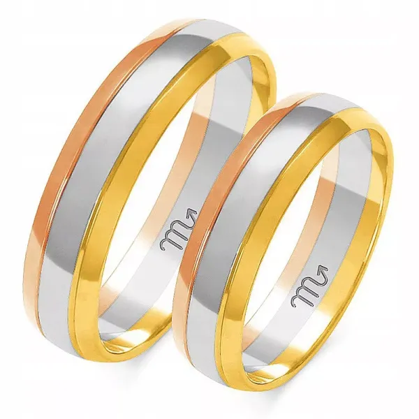 ZŁOTE OBRĄCZKI PÓŁOKRĄGŁE 14K 5 mm A-211