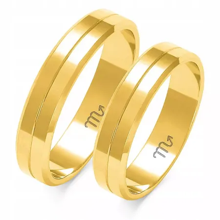 ZŁOTE OBRĄCZKI ŚLUBNE pr 333 4,5 mm A-212 ZŁOTE OBRĄCZKI ŚLUBNE pr 333 4,5 mm A-212