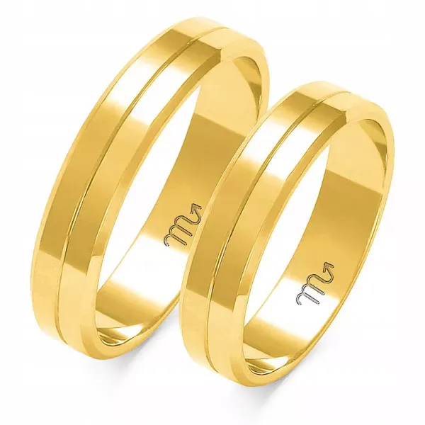 ZŁOTE OBRĄCZKI ŚLUBNE pr 333 4,5 mm A-212