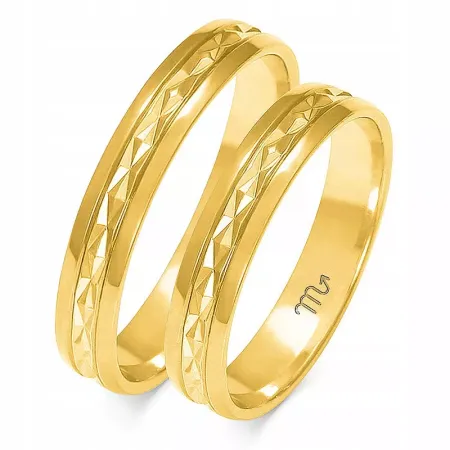 OBRĄCZKI ZŁOTE SOCZEWKA pr 333 4 mm A-214 OBRĄCZKI ZŁOTE SOCZEWKA pr 333 4 mm A-214