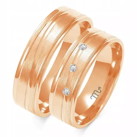 ZŁOTE OBRĄCZKI ŚLUBNE PŁASKIE 6mm BRYLANTY A-218 ZŁOTE OBRĄCZKI ŚLUBNE PŁASKIE 6mm BRYLANTY A-218