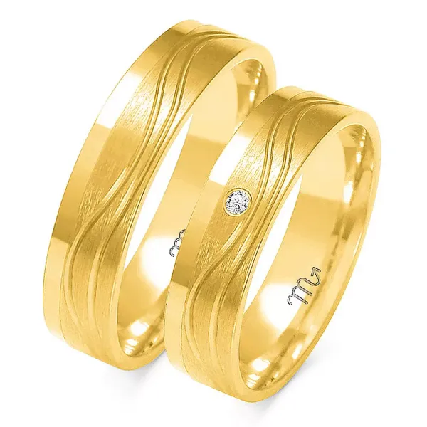 ZŁOTE 14K OBRĄCZKI SOCZEWKA 4mm BRYLANT A-223
