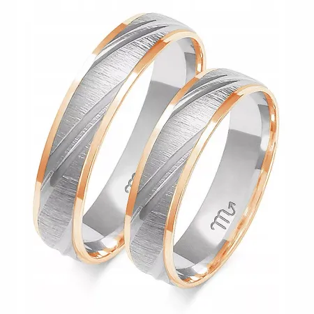 OBRĄCZKI ZŁOTE 14K 4 mm id A-227
