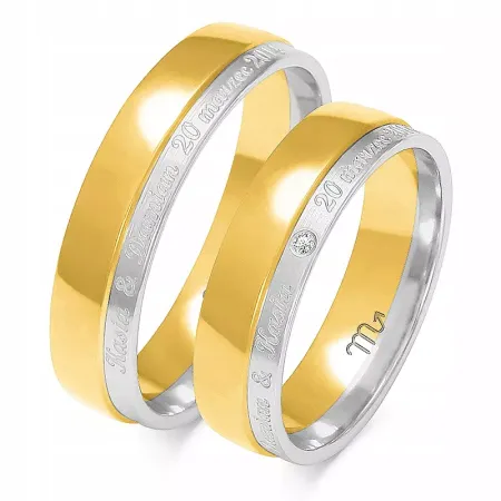 ZŁOTE OBRĄCZKI 14K PÓŁOKRĄGŁE 5,5mm CYRKONIA A-229 ZŁOTE OBRĄCZKI 14K PÓŁOKRĄGŁE 5,5mm CYRKONIA A-229