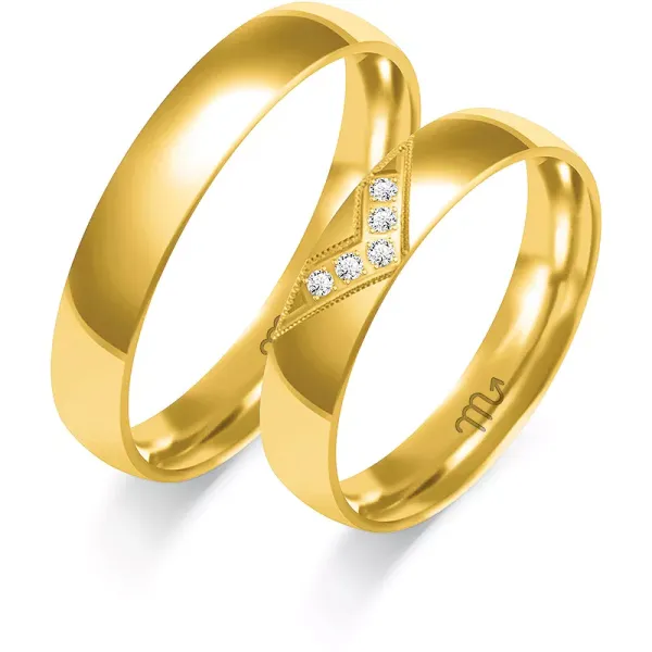 ZŁOTE 14K OBRĄCZKI BRYLANT CYRKONIA SOCZEWKA