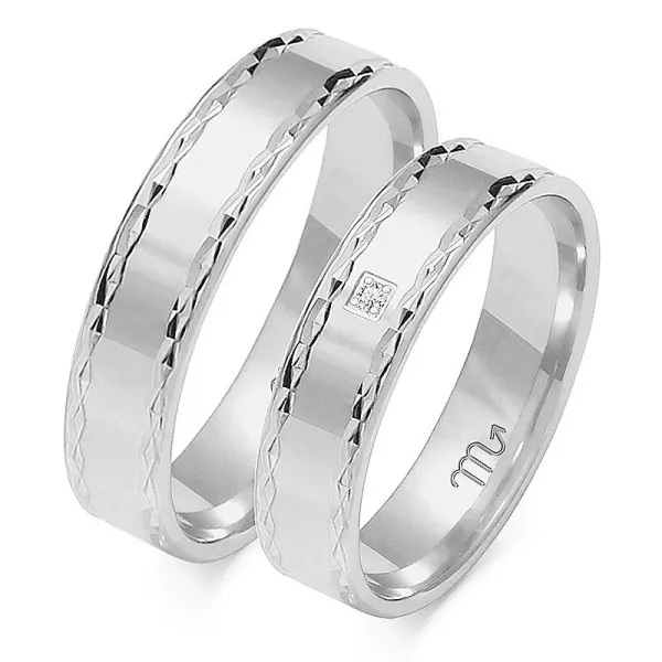 ZŁOTE OBRĄCZKI 14K 4mm BRYLANT O-100