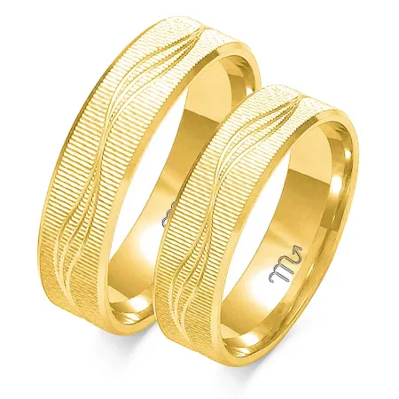 ZŁOTE ELEGANCKIE OBRĄCZKI 5,5mm GRAWER O-110 ZŁOTE ELEGANCKIE OBRĄCZKI 5,5mm GRAWER O-110