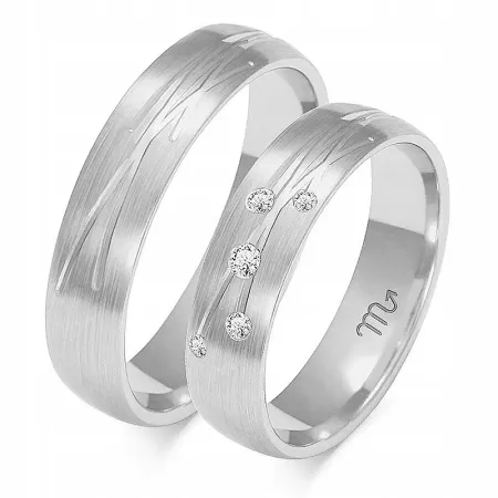 OBRĄCZKI ZŁOTE 14K 5 mm BRYLANT SOCZEWKA O-137 OBRĄCZKI ZŁOTE 14K 5 mm BRYLANT SOCZEWKA O-137