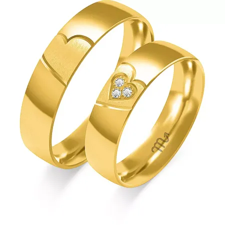 OBRĄCZKI pr 585 SERCA BRYLANTY BIAŁE ZŁOTO O-371 OBRĄCZKI pr 585 SERCA BRYLANTY BIAŁE ZŁOTO O-371