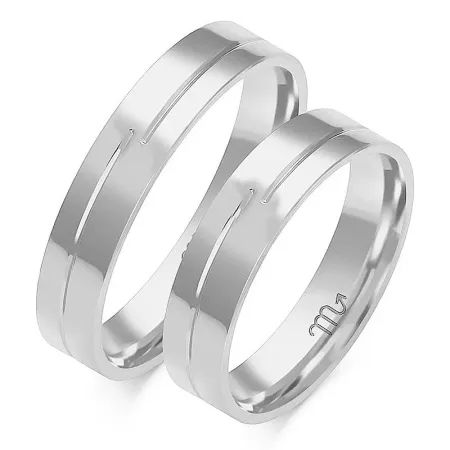 OBRĄCZKI ŚLUBNE 4,5mm BIAŁE ZŁOTO GRAWER O-80 OBRĄCZKI ŚLUBNE 4,5mm BIAŁE ZŁOTO GRAWER O-80