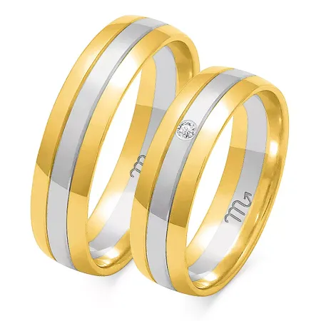ZŁOTE 14K OBRĄCZKI ŚLUBNE 5.5mm BRYLANT OE-11 ZŁOTE 14K OBRĄCZKI ŚLUBNE 5.5mm BRYLANT OE-11