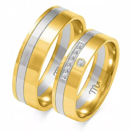 ŚLUBNE OBRĄCZKI pr 585 6mm BRYLANTY OE-217 ŚLUBNE OBRĄCZKI pr 585 6mm BRYLANTY OE-217