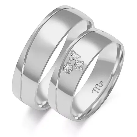 OBRĄCZKI 14K RÓŻOWE ZŁOTO 6mm BRYLANTY SOCZEWKA
