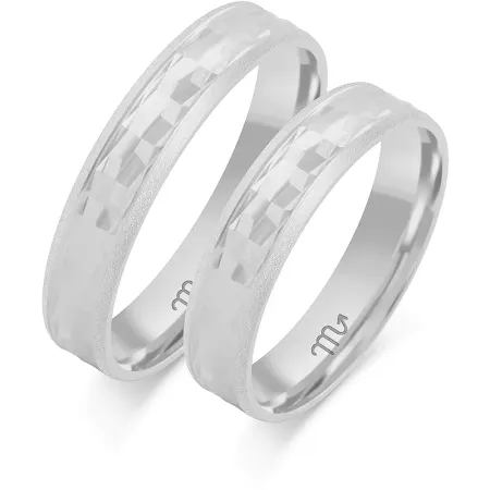 ZŁOTE 14K ŚLUBNE OBRĄCZKI 4.5mm SOCZEWKA GRAWER ZŁOTE 14K ŚLUBNE OBRĄCZKI 4.5mm SOCZEWKA GRAWER