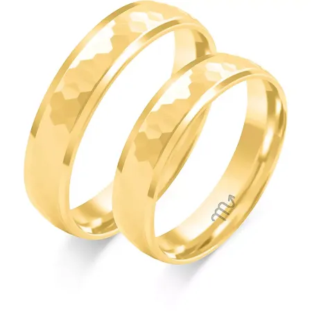 ŚLUBNE MODNE 14K OBRĄCZKI BIAŁE ZŁOTO 5mm GRAWER ŚLUBNE MODNE 14K OBRĄCZKI BIAŁE ZŁOTO 5mm GRAWER