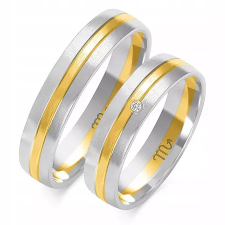 ZŁOTE ŚLUBNE 14K OBRĄCZKI 5mm BRYLANT GRAWER ZŁOTE ŚLUBNE 14K OBRĄCZKI 5mm BRYLANT GRAWER