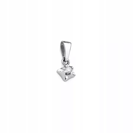 Zawieszka Białe Złoto Brylant 0,15ct Próba 585 Zawieszka Białe Złoto Brylant 0,15ct Próba 585