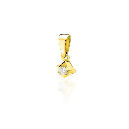 Zawieszka Białe Złoto Brylant 0,15ct Próba 585 Zawieszka Białe Złoto Brylant 0,15ct Próba 585