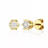 ZŁOTE KOLCZYKI Z DIAMENTAMI 0.08ct SZTYFT E54803