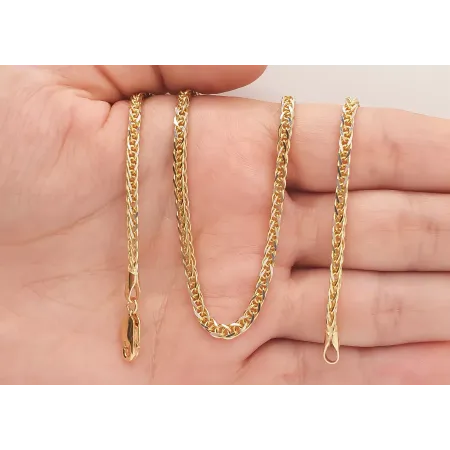 ZŁOTY 14K ŁAŃCUSZEK 55cm LISI OGON id L1089 ZŁOTY 14K ŁAŃCUSZEK 55cm LISI OGON id L1089