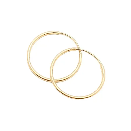 Złote 585 Kolczyki Kółka 20mm na Prezent Złote 585 Kolczyki Kółka 20mm na Prezent