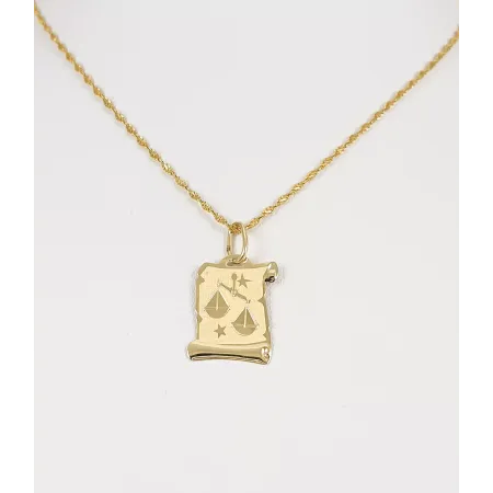 ZŁOTA 585 ZAWIESZKA ZNAK ZODIAKU WAGA Z1531D ZŁOTA 585 ZAWIESZKA ZNAK ZODIAKU WAGA Z1531D