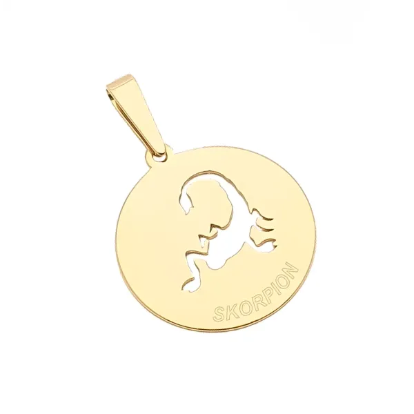 ZŁOTA 585 ZAWIESZKA ZNAK ZODIAKU SKORPION 