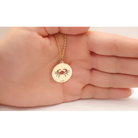 ZŁOTA 585 ZAWIESZKA ZNAK ZODIAKU RAK id Z1243 ZŁOTA 585 ZAWIESZKA ZNAK ZODIAKU RAK id Z1243