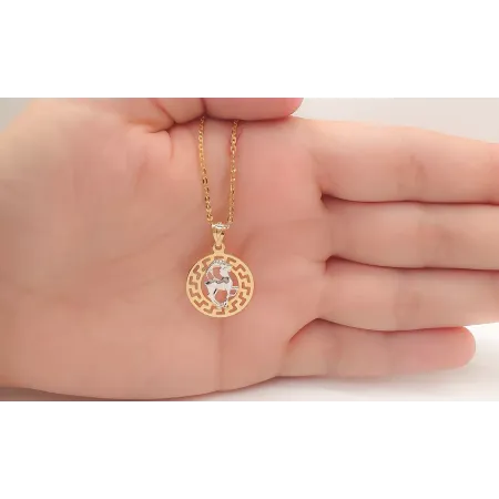 ZŁOTA 585 ZAWIESZKA ZNAK ZODIAKU KOZIOROŻEC ZŁOTA 585 ZAWIESZKA ZNAK ZODIAKU KOZIOROŻEC