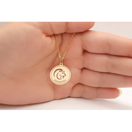 ZŁOTA 585 ZAWIESZKA ZNAK ZODIAKU KOZIOROŻEC Z1214