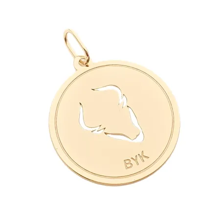 ZŁOTA 585 ZAWIESZKA ZNAK ZODIAKU BYK ZŁOTA 585 ZAWIESZKA ZNAK ZODIAKU BYK