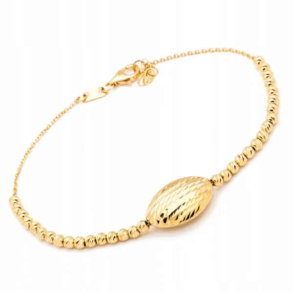 ZŁOTA 14K ELEGANCKA BRANSOLETKA id B792